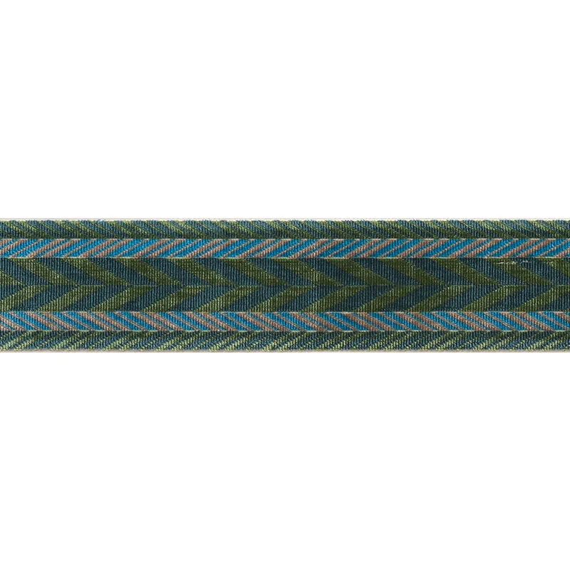 Schumacher Stinson Tape trim in Emerald (74262)