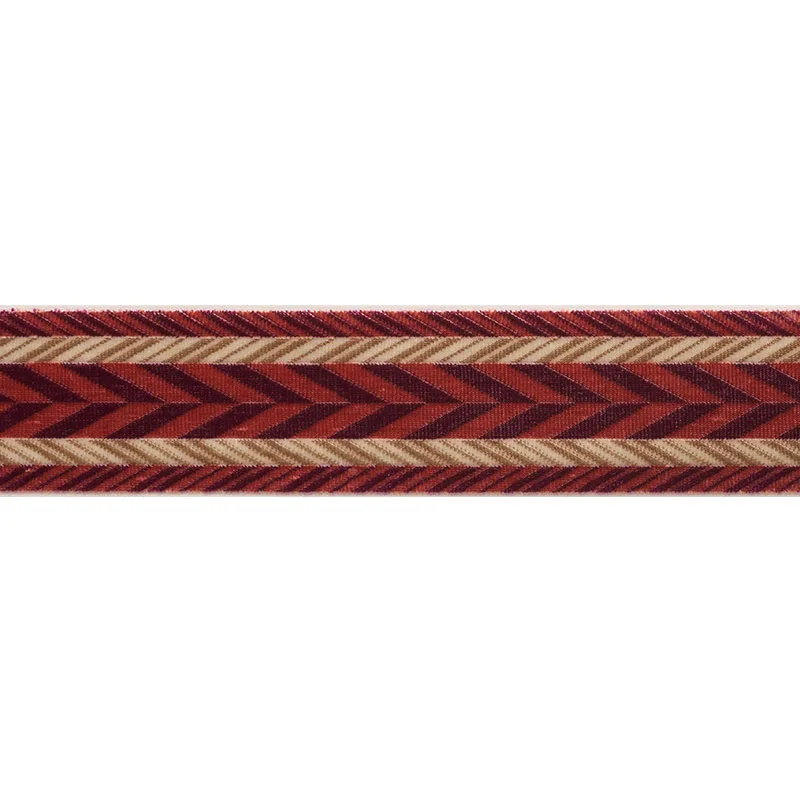 Schumacher Stinson Tape trim in Ruby (74261)