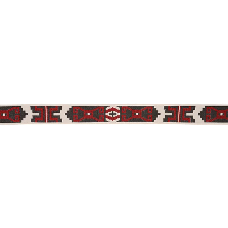 Schumacher Storm Pattern Tape trim in Red (87042)