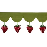 82250 | Strawberry Jam Trim - Green Schumacher Strawberry Jam Trim in Green (82250)