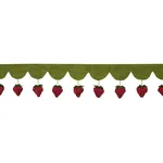 82250 | Strawberry Jam Trim - Green Schumacher Strawberry Jam Trim in Green (82250)