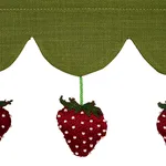 82250 | Strawberry Jam Trim - Green Schumacher Strawberry Jam Trim in Green (82250)