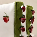 82250 | Strawberry Jam Trim - Green Schumacher Strawberry Jam Trim in Green (82250)