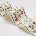 Schumacher Strawberry Trail Hand Block Trim in Dark Green (85460)