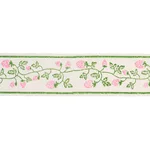 85461 | Strawberry Trail Hand Block Trim - Green Schumacher Strawberry Trail Hand Block Trim in Green (85461)
