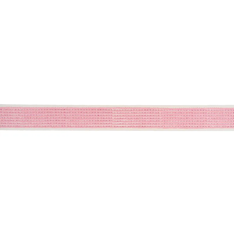 Schumacher Stripe & Dot Hand Block Trim in Pink (85420)