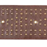 76091 | Studded Leather Trim - Brown Schumacher Studded Leather Trim in Brown (76091)