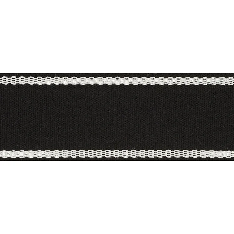 Schumacher Sullivan Tape Indoor/Outdoor trim in Black (72405)