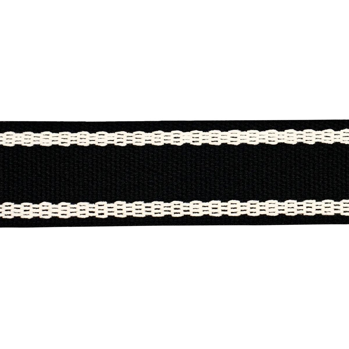 Schumacher Sullivan Tape Narrow Indoor/Outdoor trim in Black (83674)