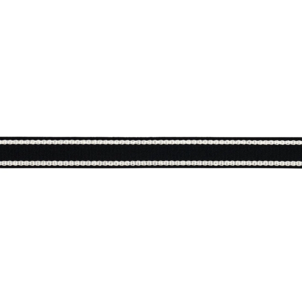 Schumacher Sullivan Tape Narrow Indoor/Outdoor trim in Black (83674)
