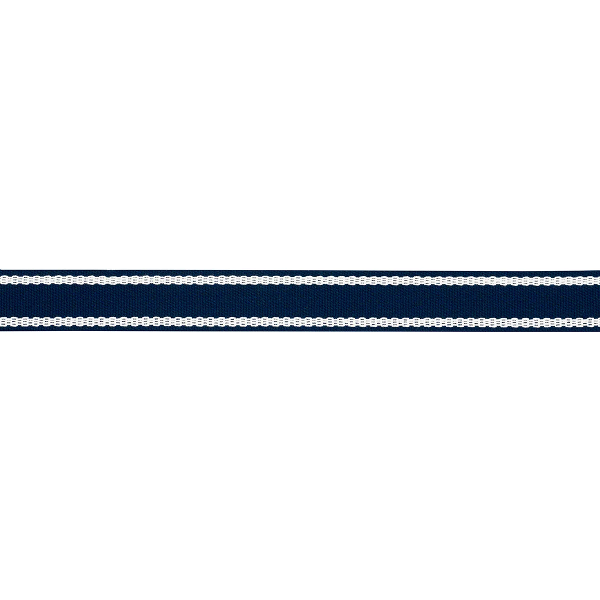 Schumacher Sullivan Tape Narrow Indoor/Outdoor trim in Navy (83673)