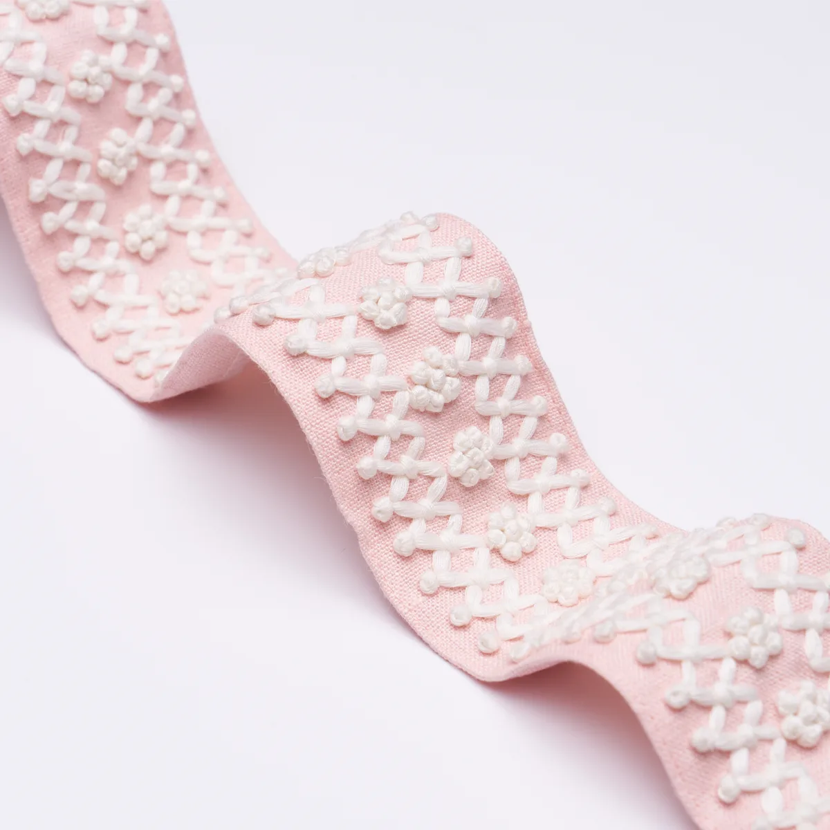 85300 | Sunnyvale Tape - Blush Schumacher Sunnyvale Tape trim in Blush (85300)