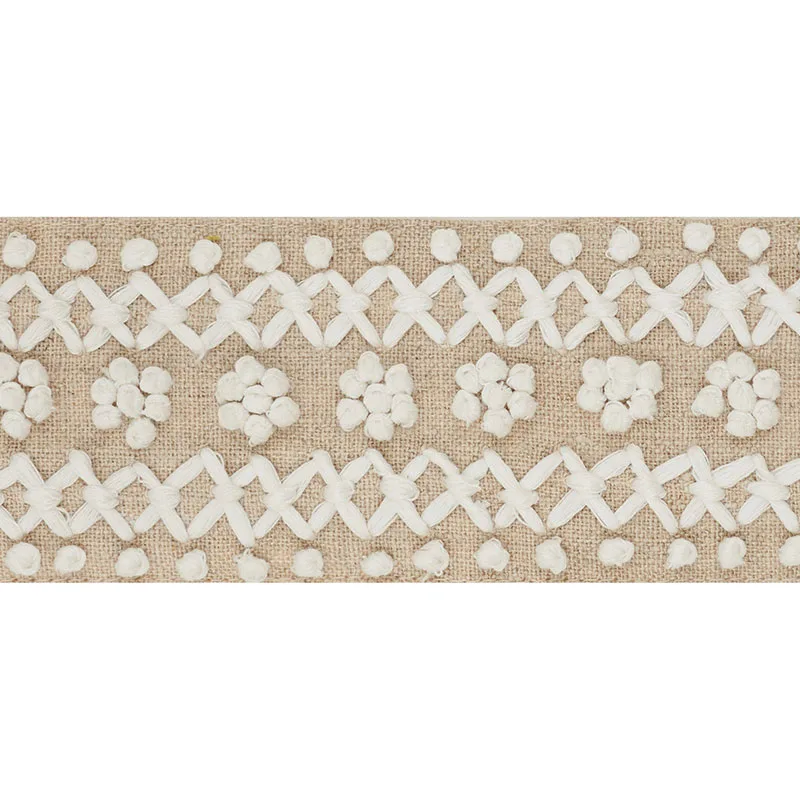 Schumacher Sunnyvale Tape trim in Ivory (70630)