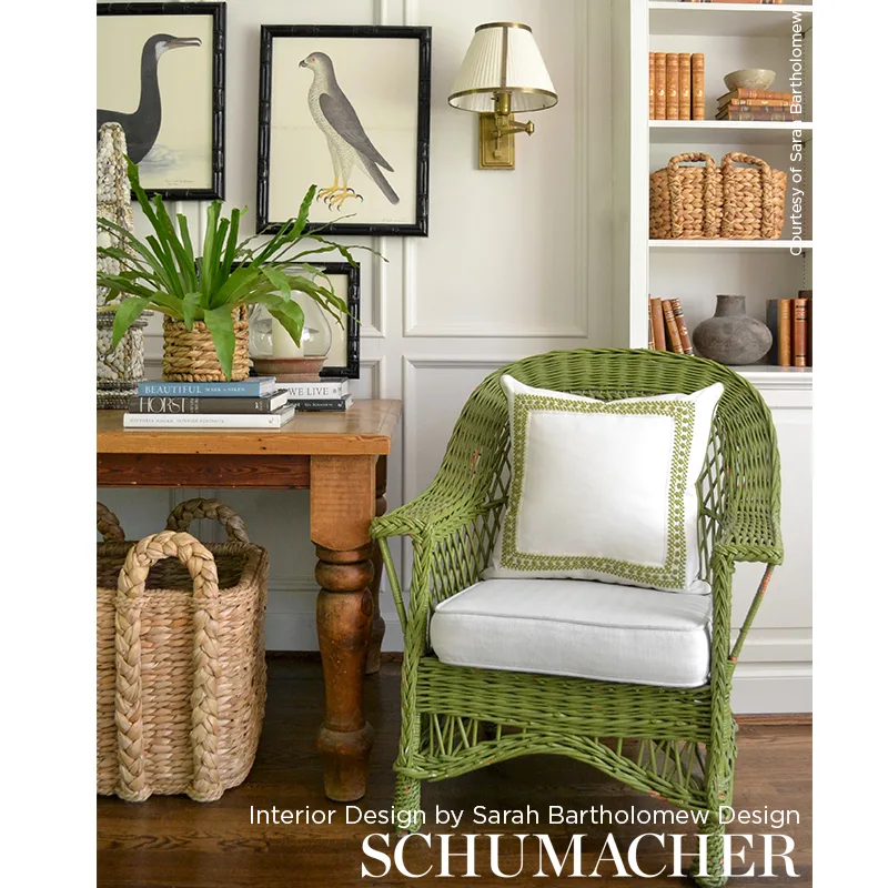 70638 | Sunnyvale Tape - Leaf Schumacher Sunnyvale Tape trim in Leaf (70638)