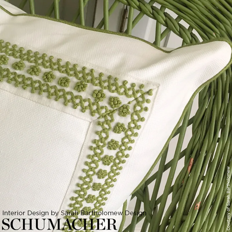 70638 | Sunnyvale Tape - Leaf Schumacher Sunnyvale Tape trim in Leaf (70638)
