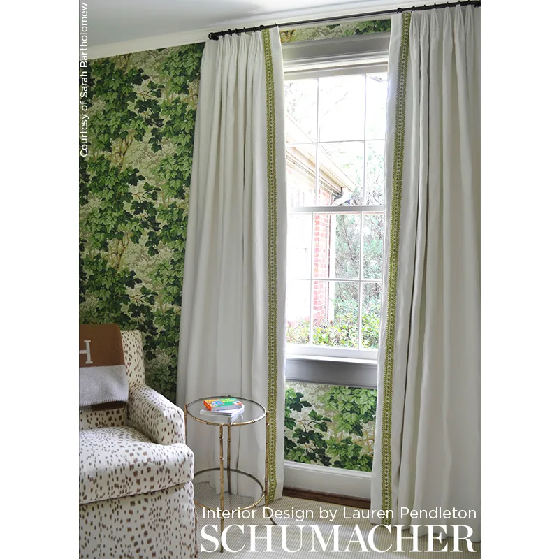 70638 | Sunnyvale Tape - Leaf Schumacher Sunnyvale Tape trim in Leaf (70638)
