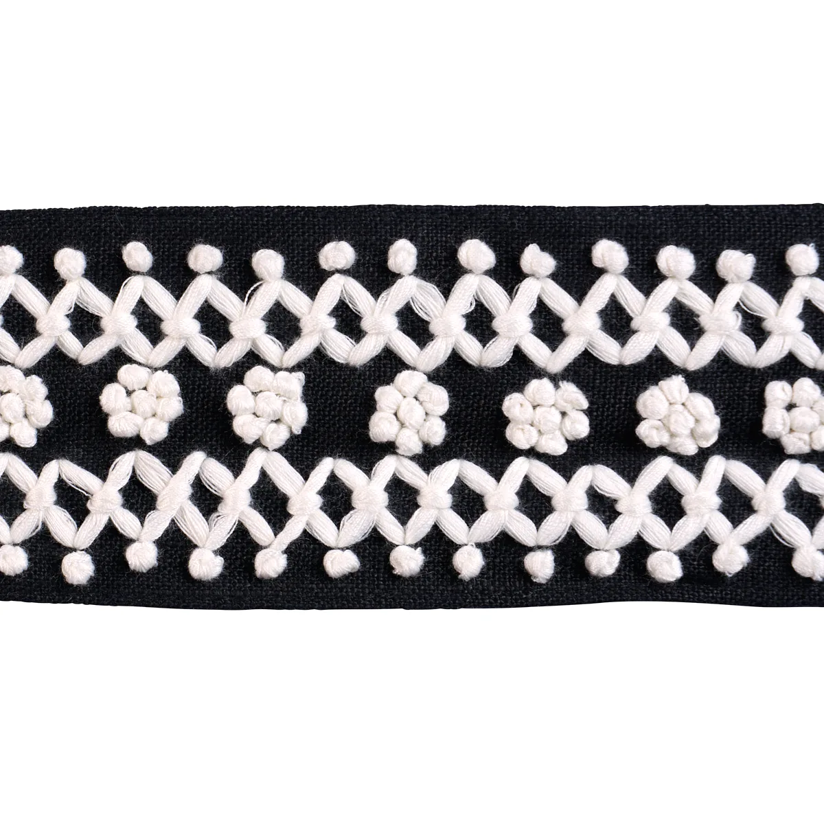 Schumacher Sunnyvale Tape trim in Onyx (85301)