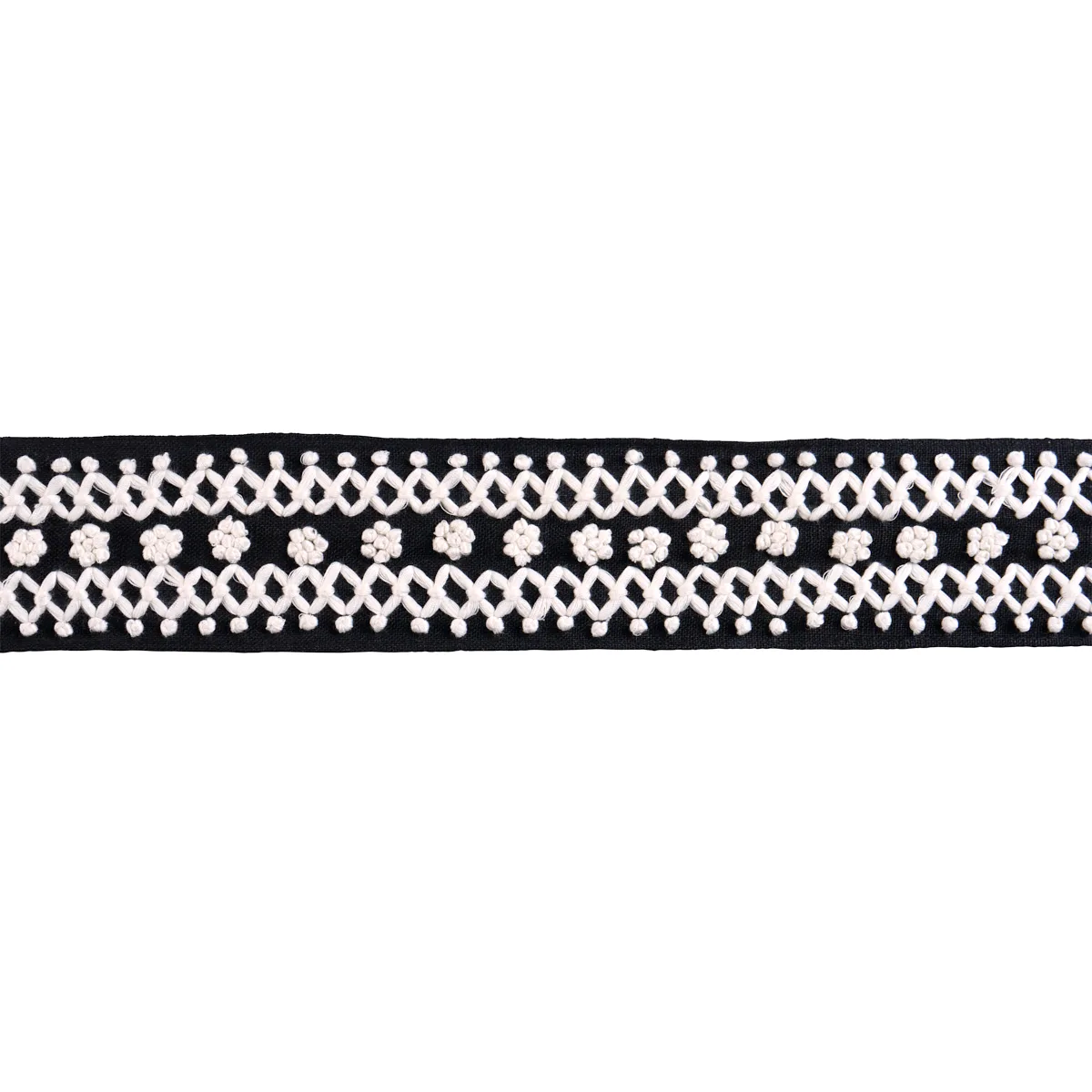 Schumacher Sunnyvale Tape trim in Onyx (85301)