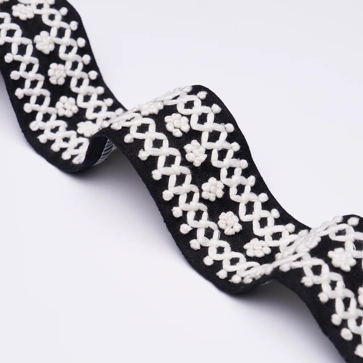 85301 | Sunnyvale Tape - Onyx Schumacher Sunnyvale Tape trim in Onyx (85301)