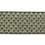80892 | Sunrise Embroidery Tape - Emerald Schumacher Sunrise Embroidery Tape trim in Emerald (80892)