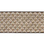 80890 | Sunrise Embroidery Tape - Sand Schumacher Sunrise Embroidery Tape trim in Sand (80890)