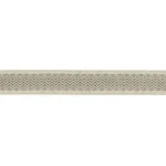 Schumacher Sunset Strip Tape trim in Platinum (68650)