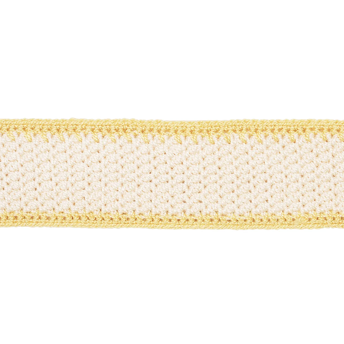 Schumacher Sylvia Crochet Tape trim in Buttercup (82671)