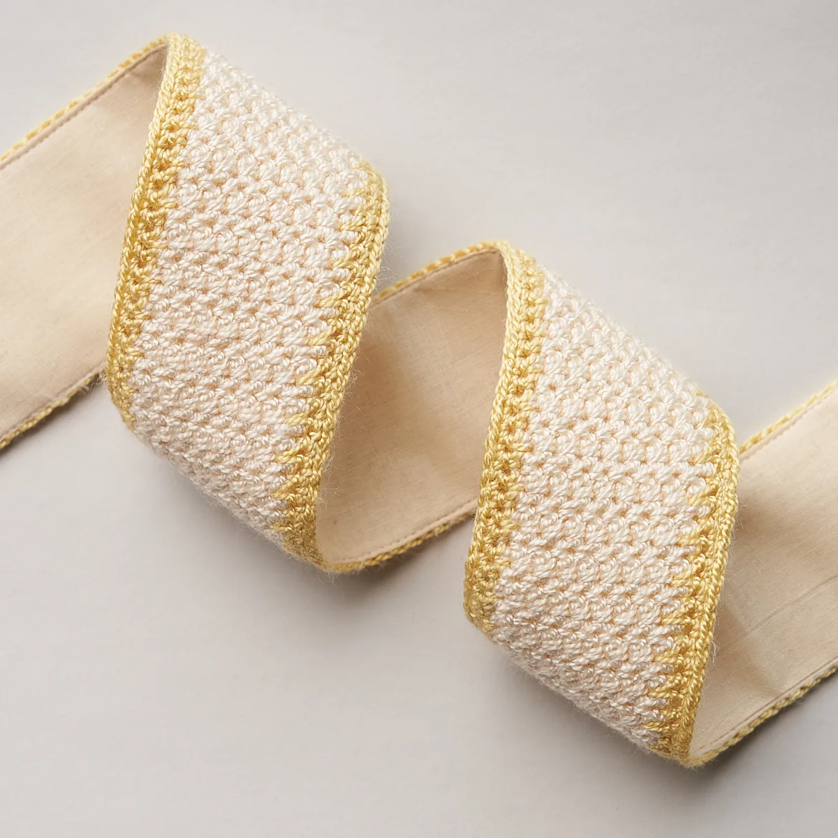 82671 | Sylvia Crochet Tape - Buttercup Schumacher Sylvia Crochet Tape trim in Buttercup (82671)