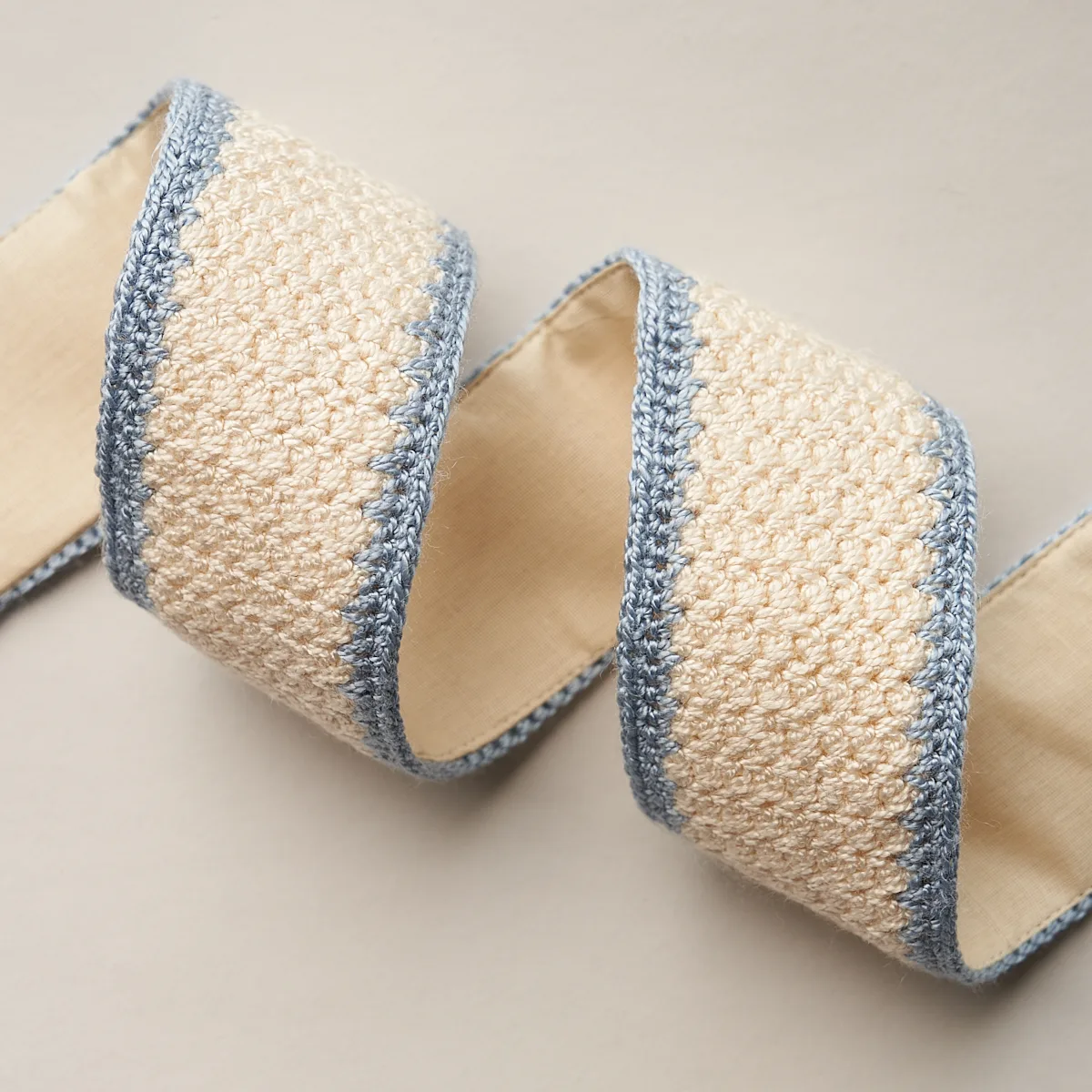 Schumacher Sylvia Crochet Tape trim in Cornflower (82672)