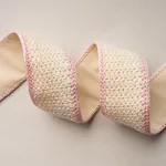82673 | Sylvia Crochet Tape - Petal Schumacher Sylvia Crochet Tape trim in Petal (82673)