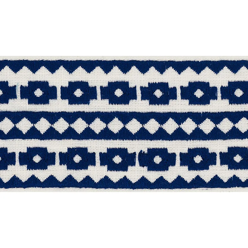 Schumacher Talitha Tape trim in Blue (70641)