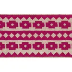 70648 | Talitha Tape - Fuchsia on Natural Schumacher Talitha Tape trim in Fuchsia on Natural (70648)