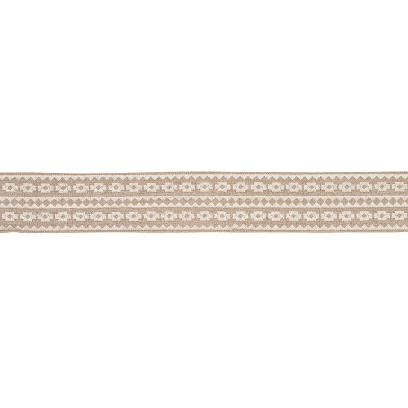 79920 | Talitha Tape - Ivory on Natural Schumacher Talitha Tape trim in Ivory on Natural (79920)