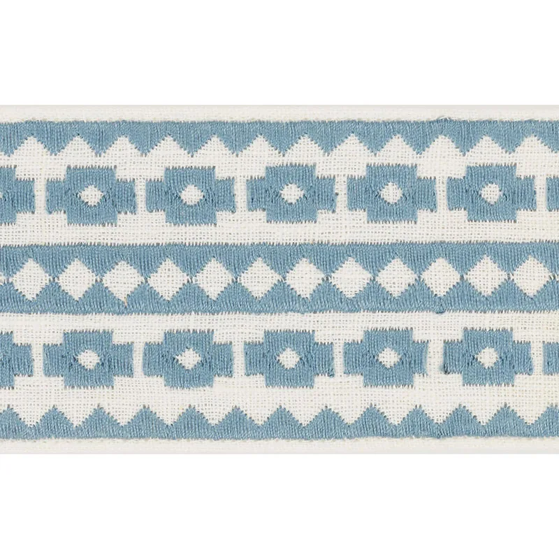 Schumacher Talitha Tape trim in Sky (70643)