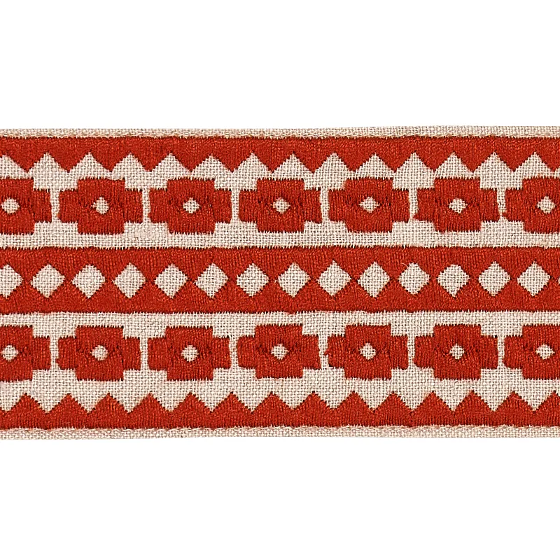 79921 | Talitha Tape – Terracotta on Natural