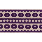 70649 | Talitha Tape - Violet on Natural Schumacher Talitha Tape trim in Violet on Natural (70649)