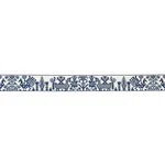 80000 | Tarpan Embroidered Tape - Navy Schumacher Tarpan Embroidered Tape trim in Navy (80000)