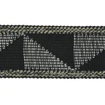 Schumacher Teague Tape Indoor/Outdoor trim in Black (78532)