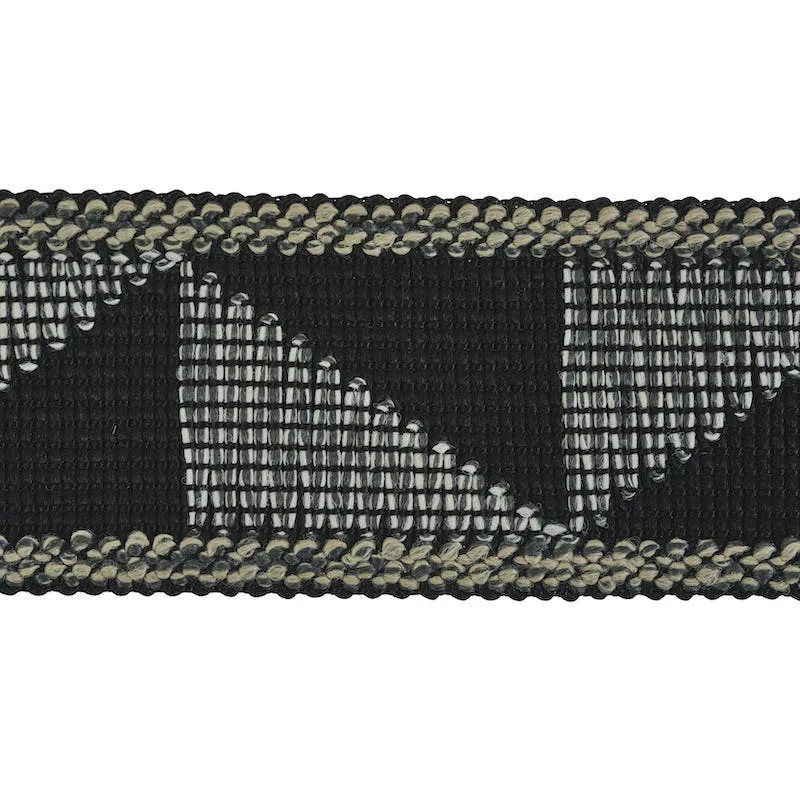Schumacher Teague Tape Indoor/Outdoor trim in Black (78532)