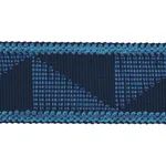 78530 | Teague Tape Indoor/Outdoor - Blue Schumacher Teague Tape Indoor/Outdoor trim in Blue (78530)
