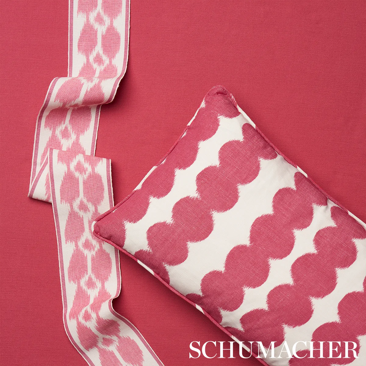 73695 | Telia Tape - Pink Schumacher Telia Tape trim in Pink (73695)
