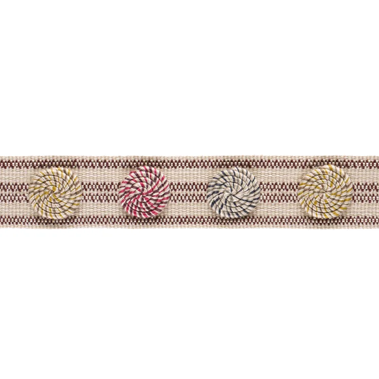 Schumacher The City'S Silent Lines Tape trim in Lollipop (86841)