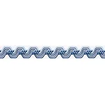 83630 | The Twist Embroidered Tape - Blue Schumacher The Twist Embroidered Tape trim in Blue (83630)