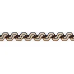 Schumacher The Twist Embroidered Tape trim in Brown (83632)
