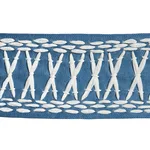 69305 | Tikki Tape - Blue Schumacher Tikki Tape trim in Blue (69305)