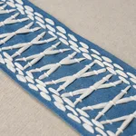 69305 | Tikki Tape - Blue Schumacher Tikki Tape trim in Blue (69305)