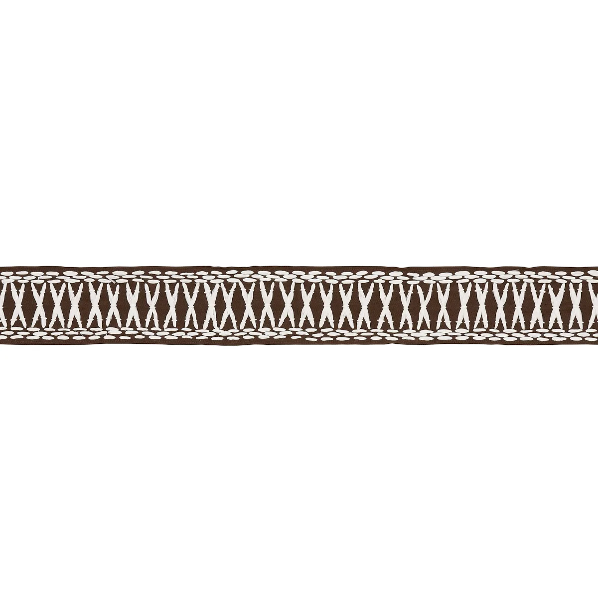 Schumacher Tikki Tape trim in Brown (69307)