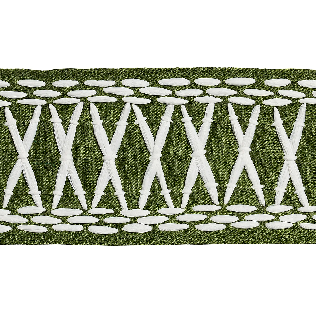 Schumacher Tikki Tape trim in Green (69306)