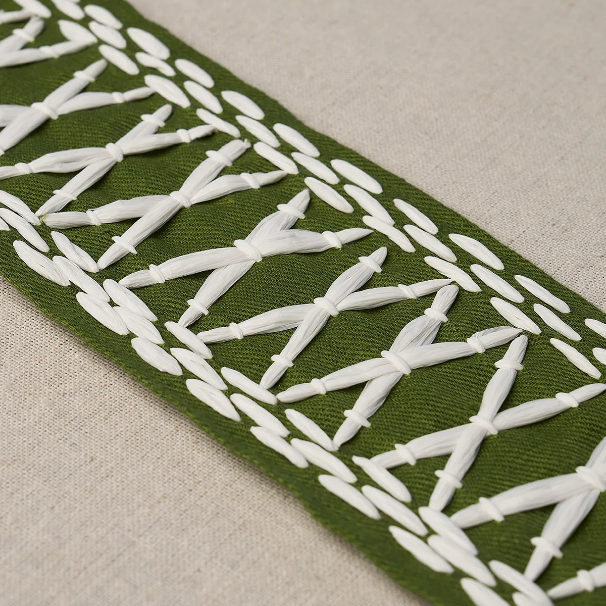 69306 | Tikki Tape - Green Schumacher Tikki Tape trim in Green (69306)