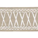 69303 | Tikki Tape - Sea Oyster Schumacher Tikki Tape trim in Sea Oyster (69303)